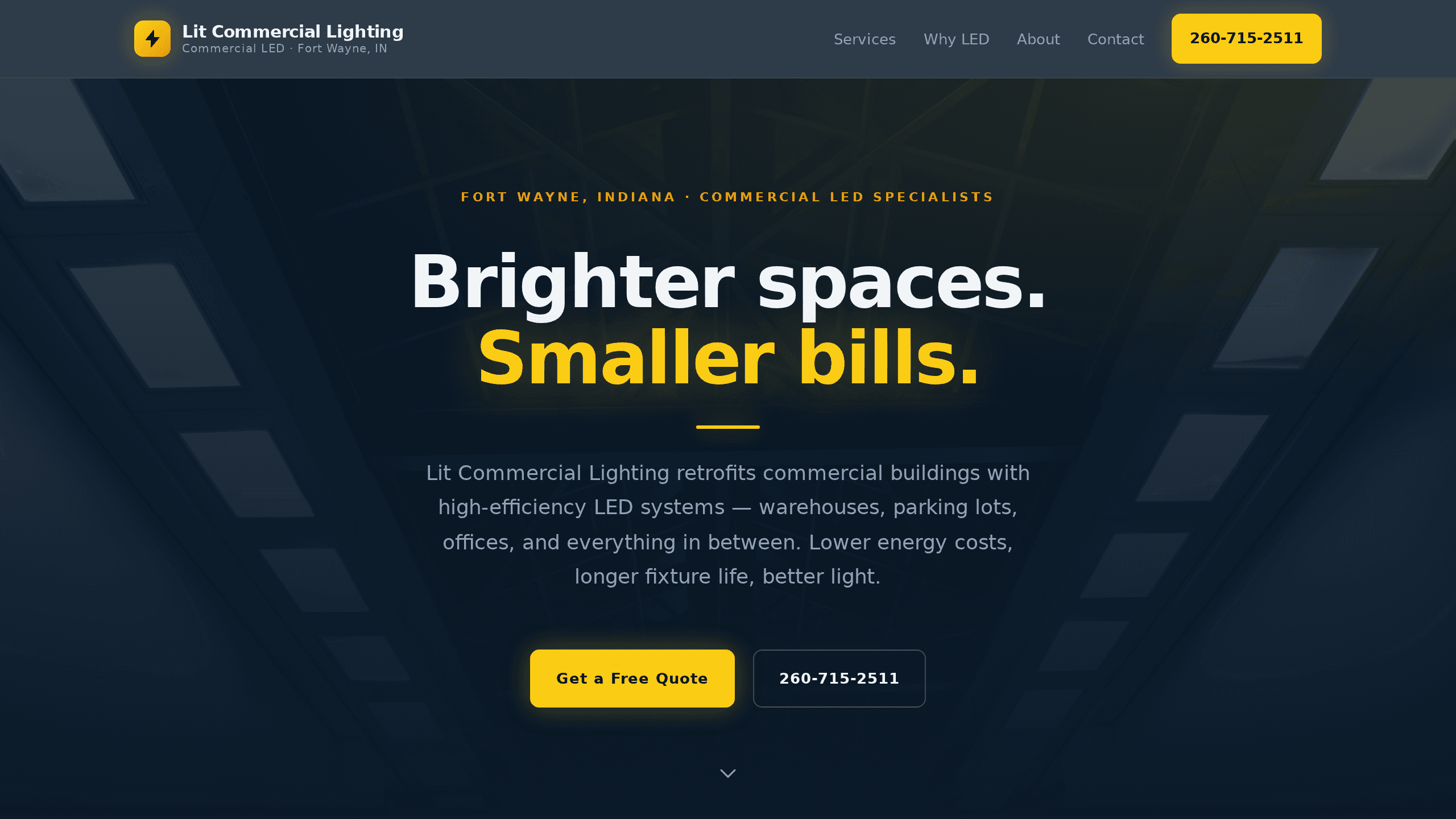 Lit Commercial Lighting